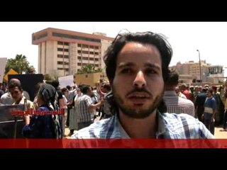 وقفة المدونين أمام النيابة العسكرية