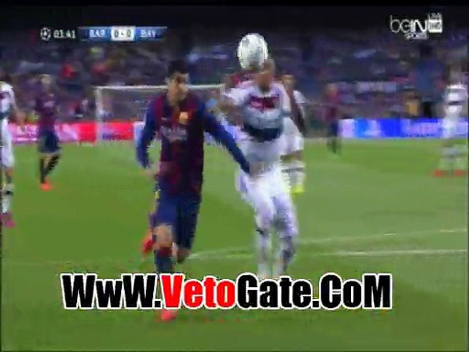 ملخص الشوط الاول برشلونه وبايرن ميونخ