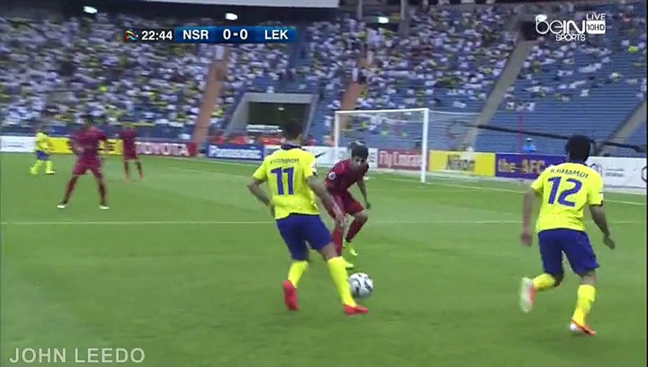 الشوط الاول مباراة النصر لخويا كامله أبطال آسيا 2015 الجولة السادسة إياب