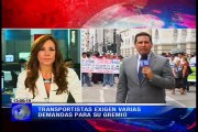 Transportistas exigen varias demandas para su gremio