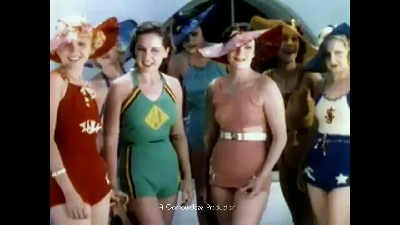 1930's Swimwear Fashion - Technicolor Archive Film