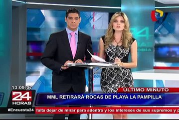 Municipalidad de Lima anuncia que retirará las rocas de la playa La Pampilla