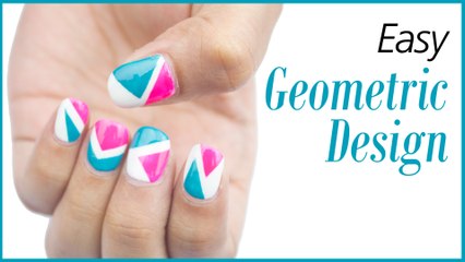 Easy Geometric Nail Art Design | Sonal Sagaraya