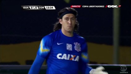 Benitez long shot Guaraní vs Corinthians 06.05.2015