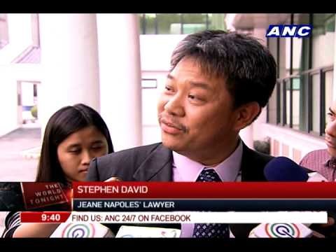 Jeane Napoles appears at Court of Tax Appeals