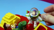 Disney Toy Story Woody, Buzz Lightyear & Rex Shark Attack Shark tries to eat Buzz Lightyear & Woody