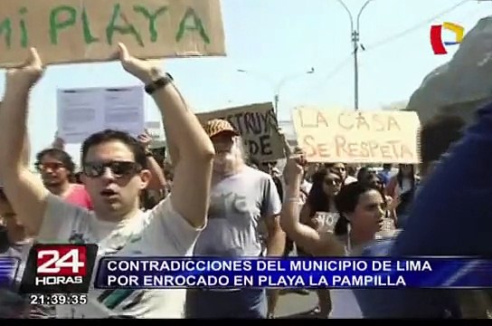 Contradicciones en la Municipalidad de Lima por enrocado en playa La Pampilla