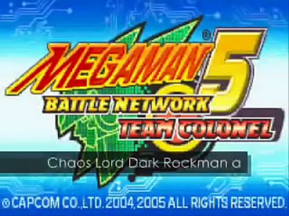 Megaman Battle Network 5: Chaos Lord Dark Rockman α