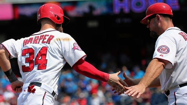 Homer-Happy Harper Hammers Away at Home