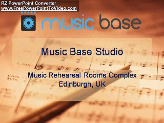 Music Base Rehearsal Center in Edinburgh