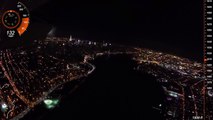 Night Flight Over New York City, Hudson River SFRA, East River over Central Park - HD