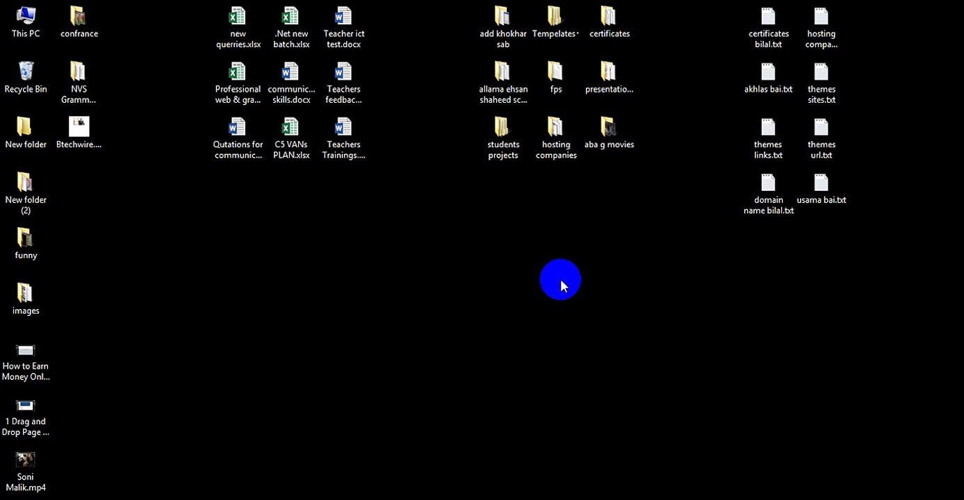 display icons on desktop