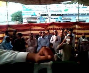 Abdul Razzaq Jadon Addressing HQM Labor Wing HLF Jalsa On Labor Day At Gul Ahmed Chorangi.