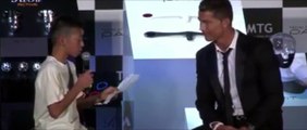 Cristiano Ronaldo defends Japanse kid on TV : Talented football player and good guy!