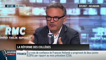 Brunet & Neumann: Pour ou contre la réforme du collège ? - 07/05