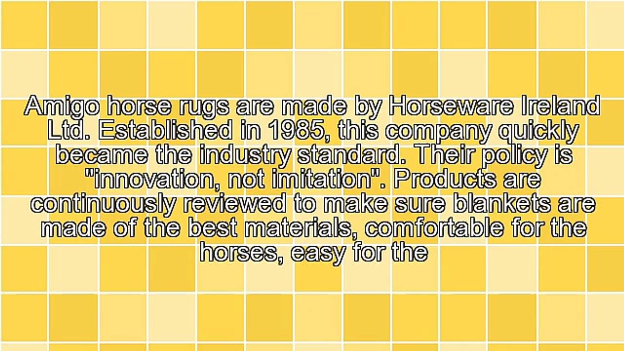 A Review Of Amigo Horse Rugs