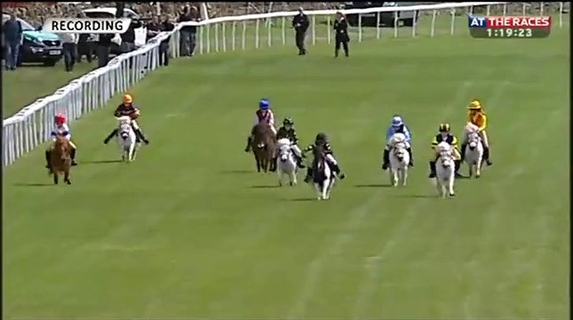 Une course de poney pour enfants ! Adorable Haha!