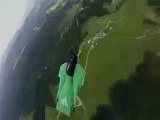Worlds First Wing suit BASE Jumping Dog