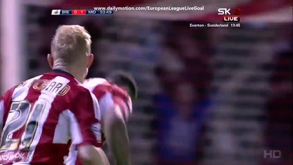 Andre Gray 1:1 | Brentford - Middlesbrough 07.05.2015 HD