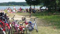 Cycling to the beach (Den Bosch, Netherlands)