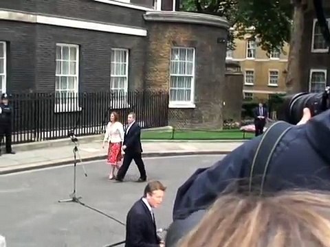 Prime Minister Gordon Brown arrives at Downing Street