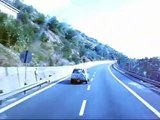 Frontera Francia-Italia por la autopista A8. Border France-Italy riding A8 motorway