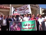 المركبات العمومية والحافلات تجوب شوارع رام الله تضامنا مع غزة
