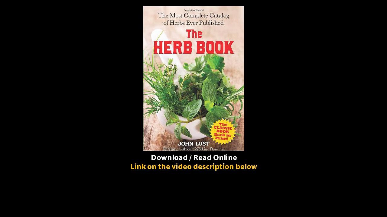 Download The Herb Book The Most Complete Catalog of Herbs Ever Published Dover