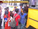 RTC officials, aided by police provide buses in West Godavari