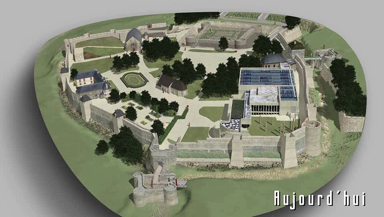 Château de Caen - La salle de l'échiquier - Animation 3D