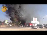 حريق ضخم في محطة للوقود إثر سقوط صاروخ للمقاومة في أشدود