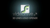 After Effects Project Files - 3D Lines Logo Opener - VideoHive 2618093