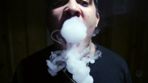 Amazing guy blows smoke circles like Gandalf!