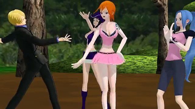【MMD】Bad ∞ End ∞ Night - One Piece ( Sanji, Vivi, Robin, Nami)