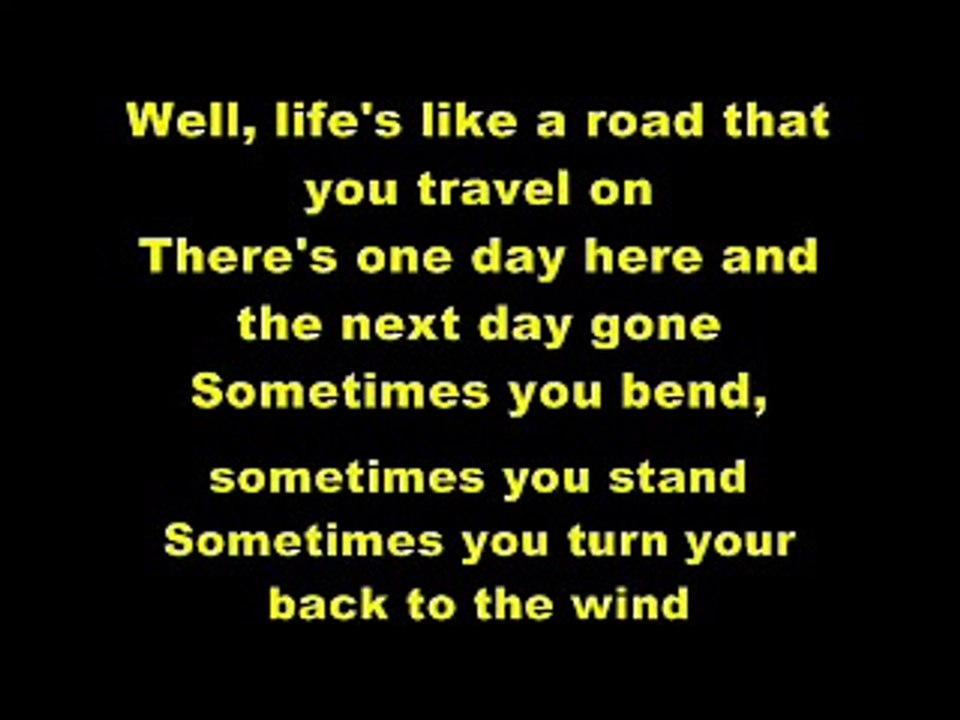 life is a highway Rascal Flatts (lyrics) video Dailymotion