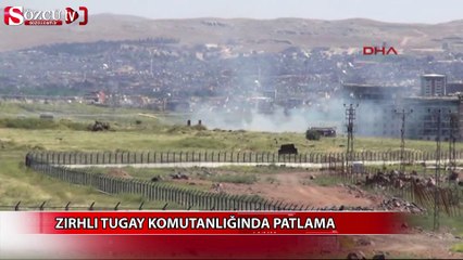 Zırhlı tugay komutanlığında patlama