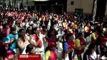 Los chavistas rezan por la salud de su líder