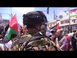 الخليل: الاحتلال يمنع مسيرة أطفال نصرة للأسرى من  الوصول إلى جسر حلحول