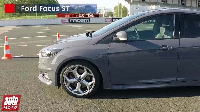 Ford Focus ST 2.0 TDCi : 0 à 100 km/h sur le circuit de Montlhéry - AutoMoto 2015