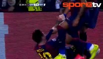 Messi atınca yenge böyle sevindi!