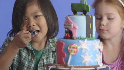 Most Amazingest Cakes - Kids React to Unbelievable Cakes in Slow Motion
