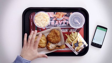 KFC propose le "Tray Typer" le plateau connecté à votre smartphone