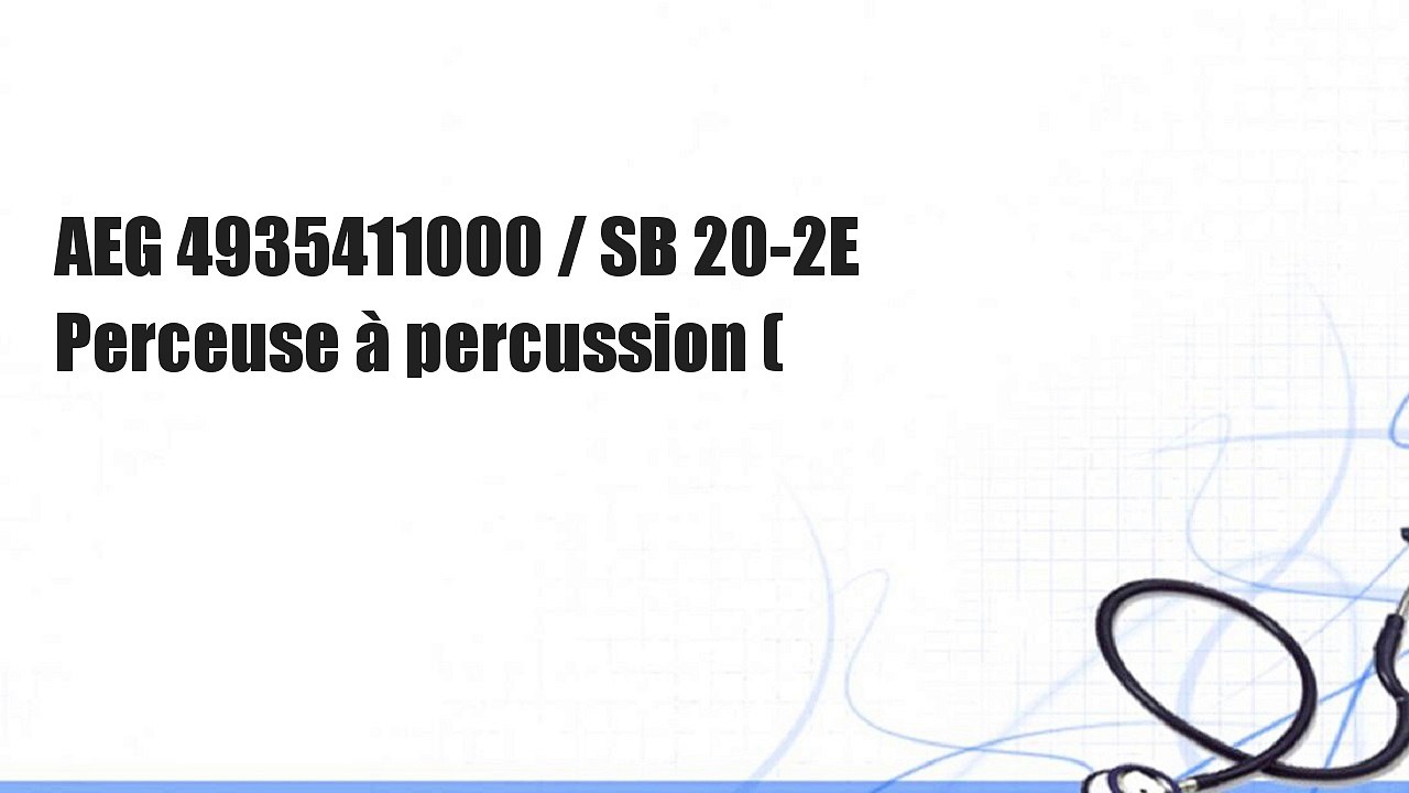 AEG 4935411000 / SB 20-2E Perceuse à percussion (