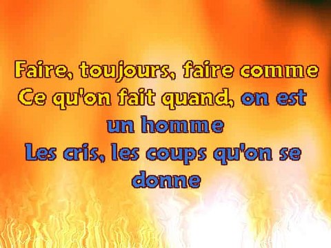 KARAOKE CALOGERO - Devant toi