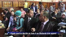 Egypt court to decide on June 4 on Mubarak trial appeal