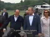 Berlusconi parla inglese e viene deriso da Bush