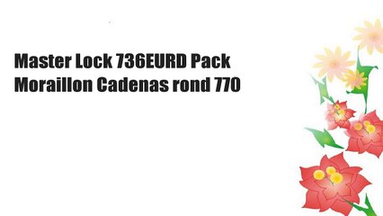 Master Lock 736EURD Pack Moraillon Cadenas rond 770