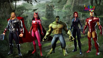 The Avengers Cartoon Animation Finger Family Nursery Rhymes