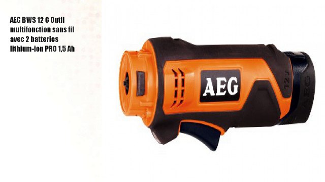 AEG BWS 12 C Outil multifonction sans fil avec 2 batteries