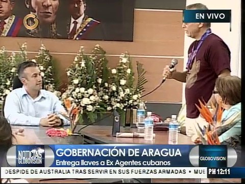 El Aissami entrega llaves de la ciudad a exagentes cubanos
